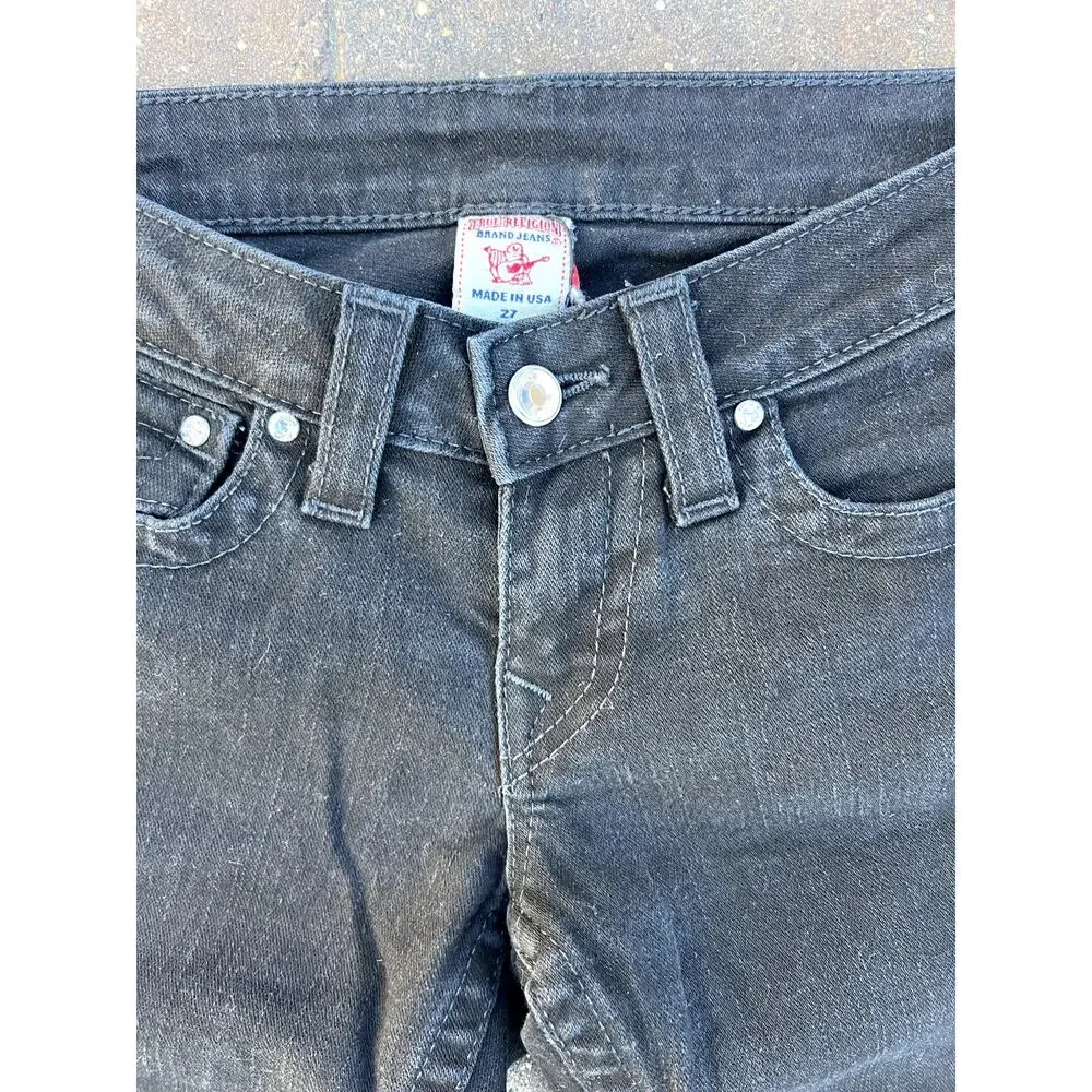 True Religion low rise black skinny jeans size 27x31 - Picture 5 of 6